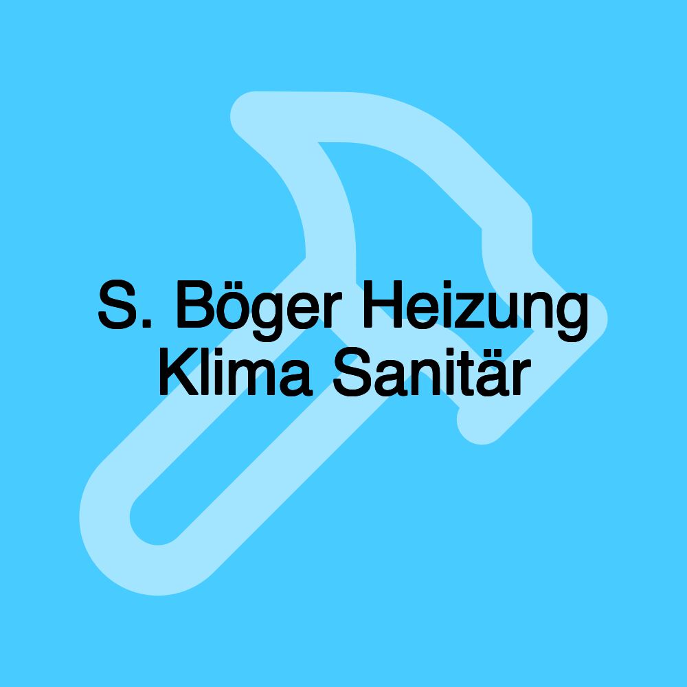 S. Böger Heizung Klima Sanitär