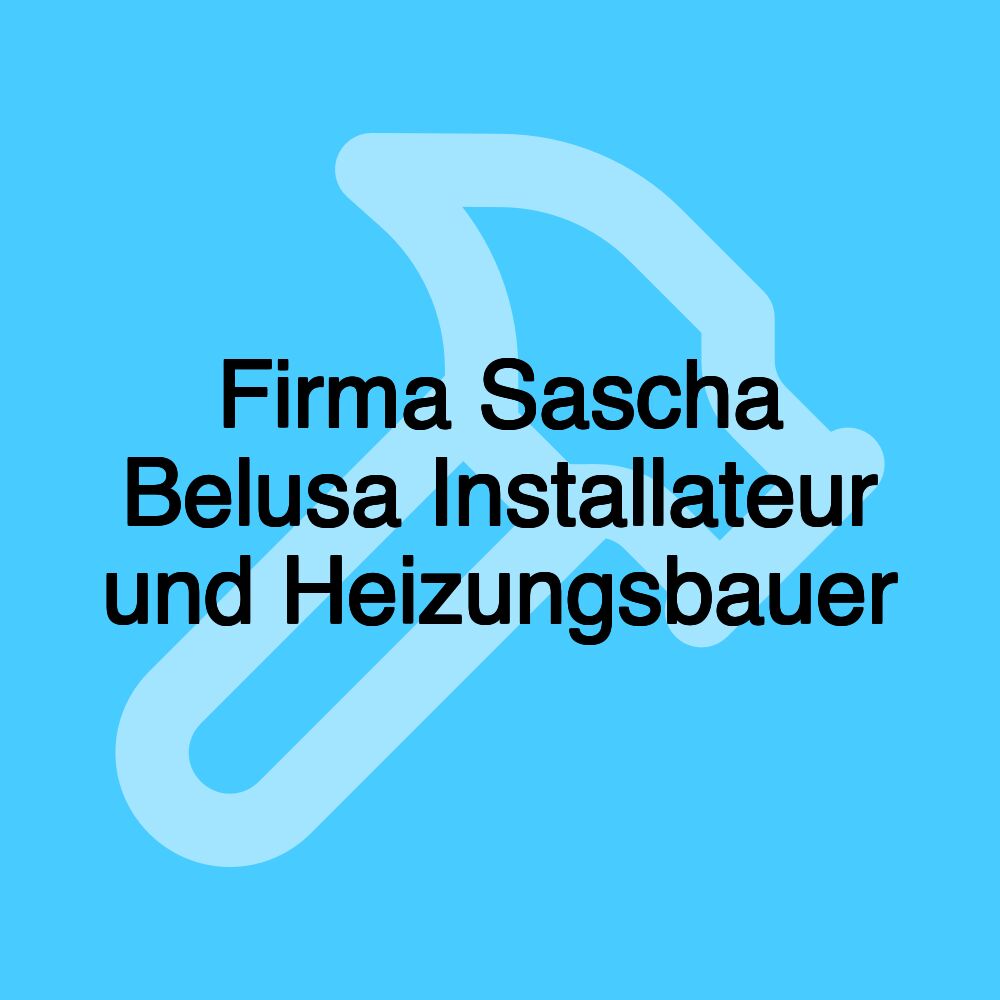 Firma Sascha Belusa Installateur und Heizungsbauer