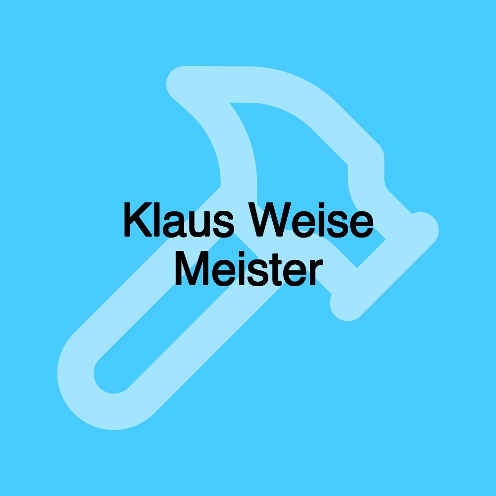 Klaus Weise Meister