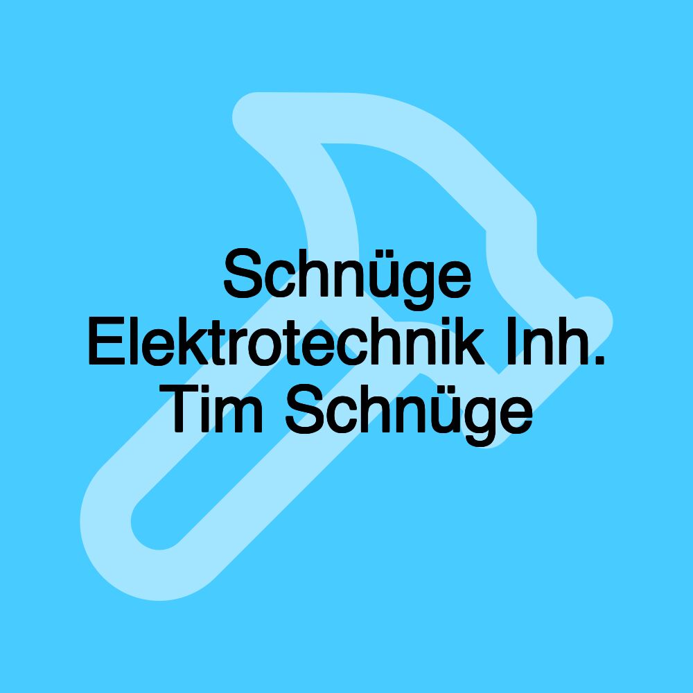 Schnüge Elektrotechnik Inh. Tim Schnüge