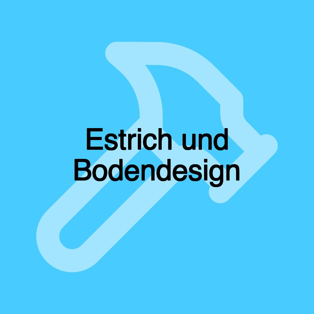 Estrich und Bodendesign