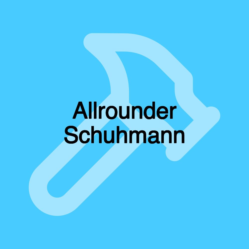 Allrounder Schuhmann