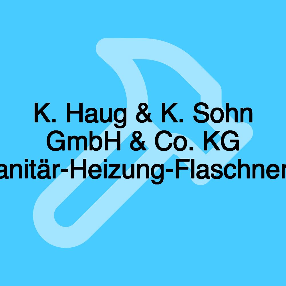 K. Haug & K. Sohn GmbH & Co. KG Sanitär-Heizung-Flaschnerei