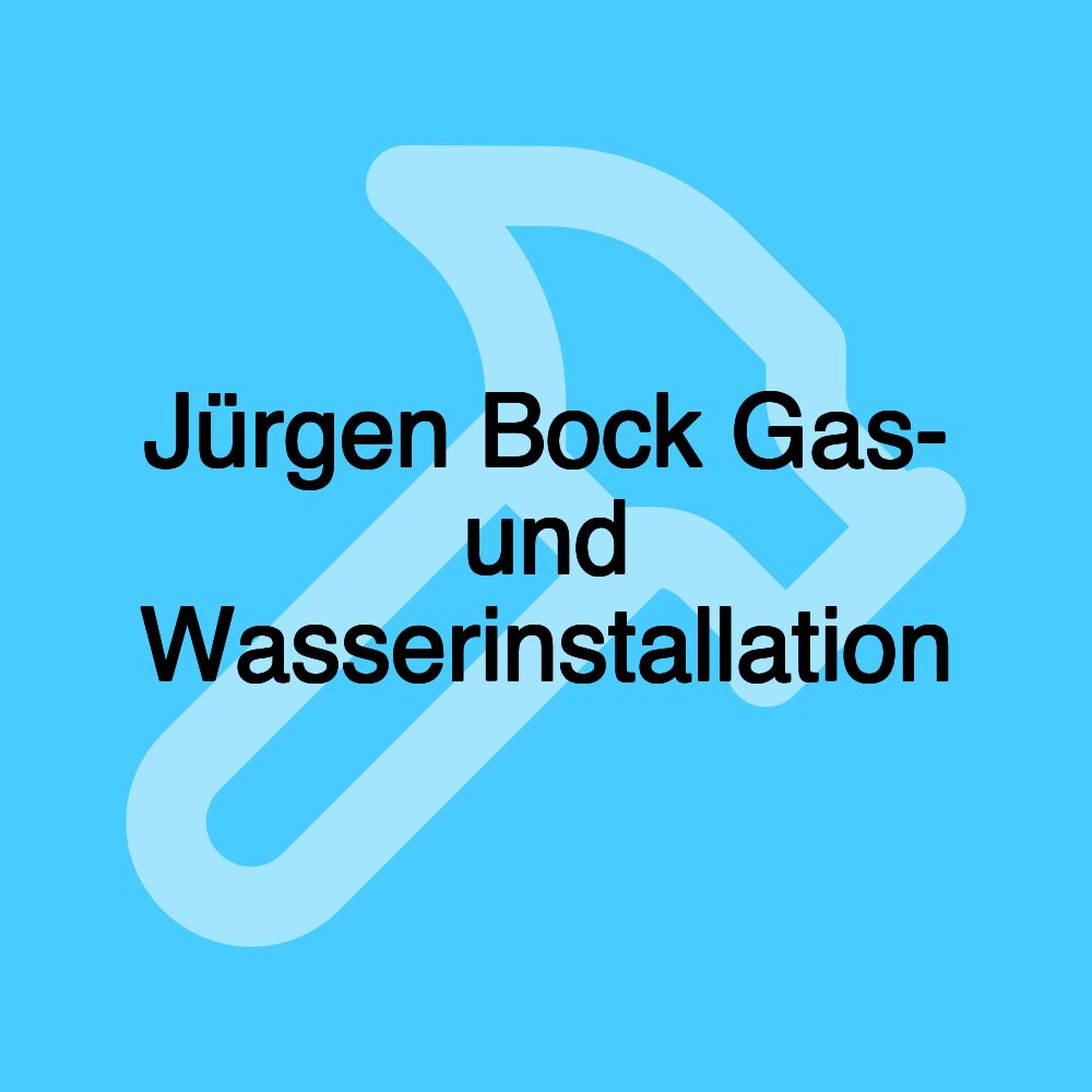 Jürgen Bock Gas- und Wasserinstallation