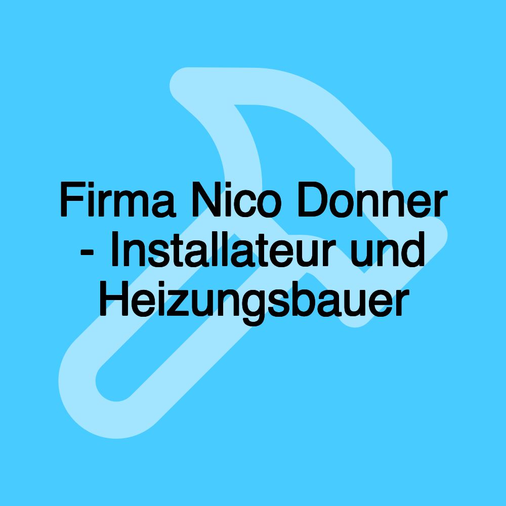 Firma Nico Donner - Installateur und Heizungsbauer