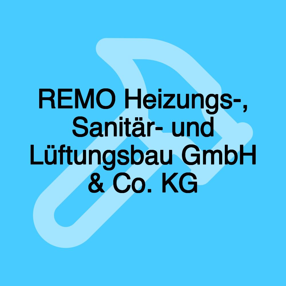 REMO Heizungs-, Sanitär- und Lüftungsbau GmbH & Co. KG