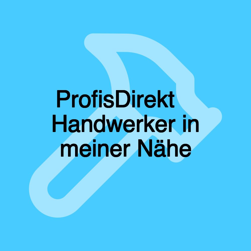 ProfisDirekt 🏼‍ Handwerker in meiner Nähe