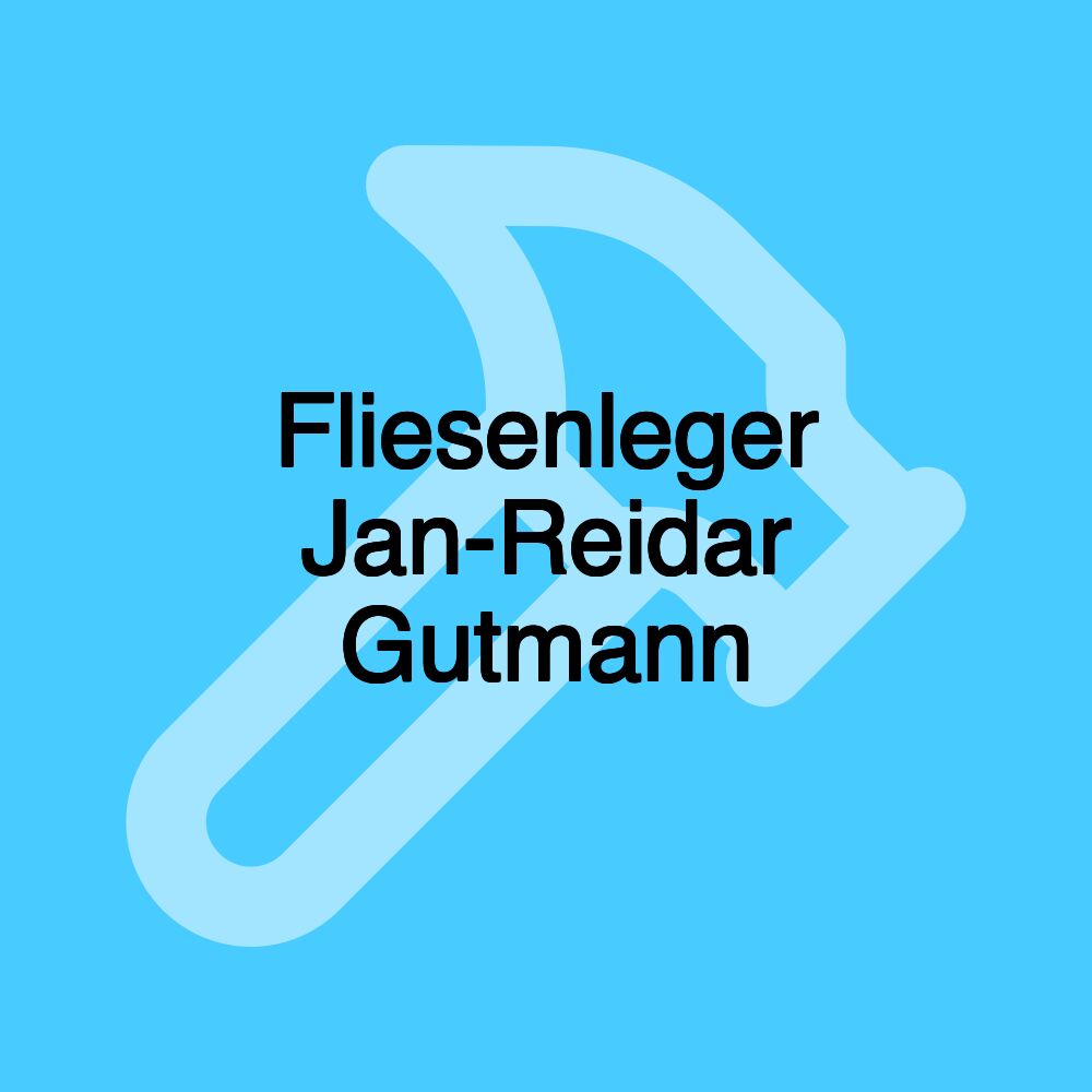 Fliesenleger Jan-Reidar Gutmann