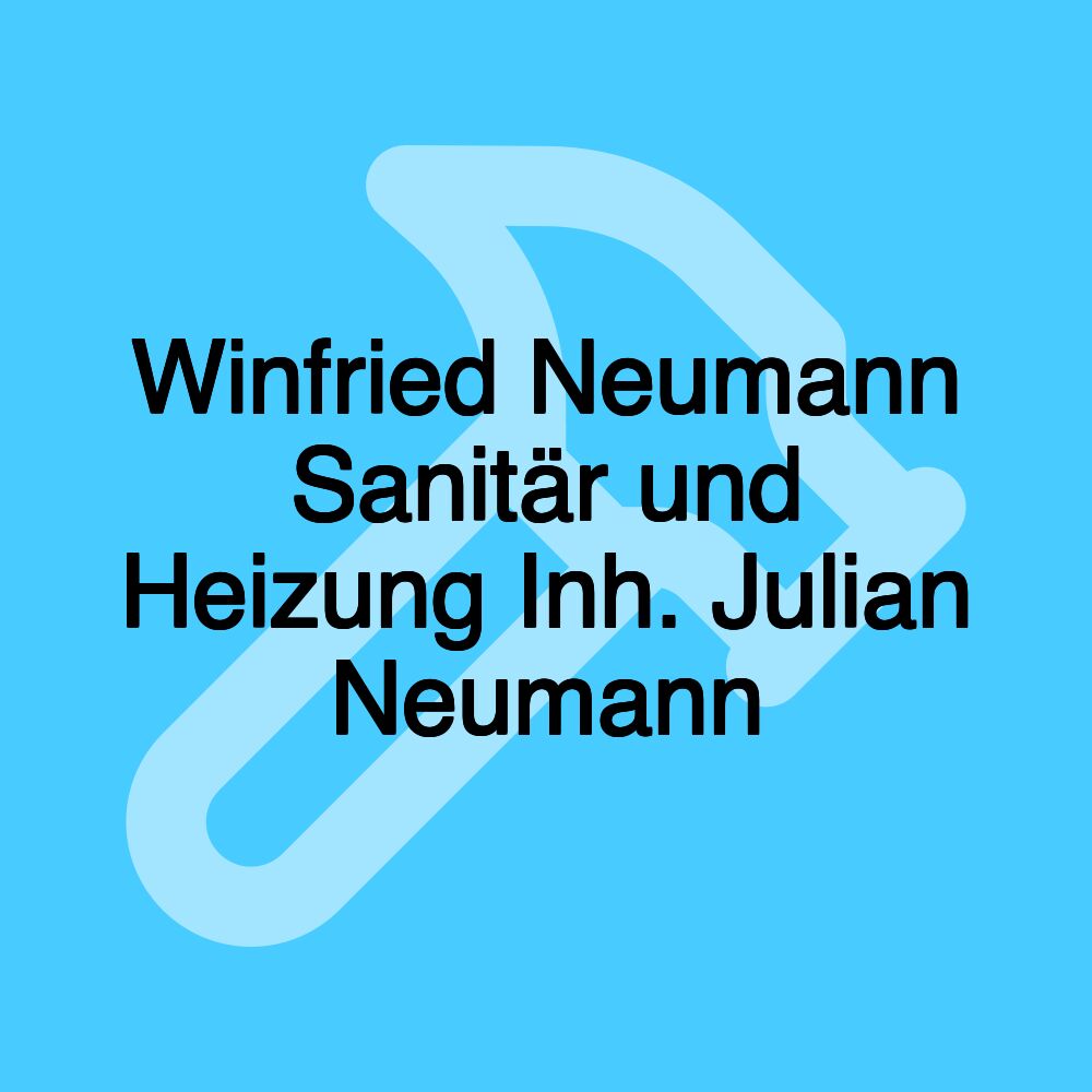 Winfried Neumann Sanitär und Heizung Inh. Julian Neumann