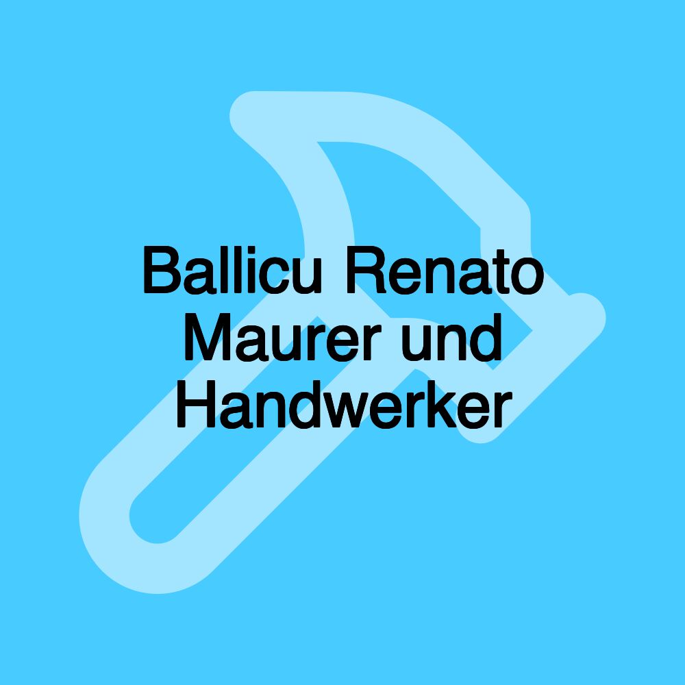 Ballicu Renato Maurer und Handwerker