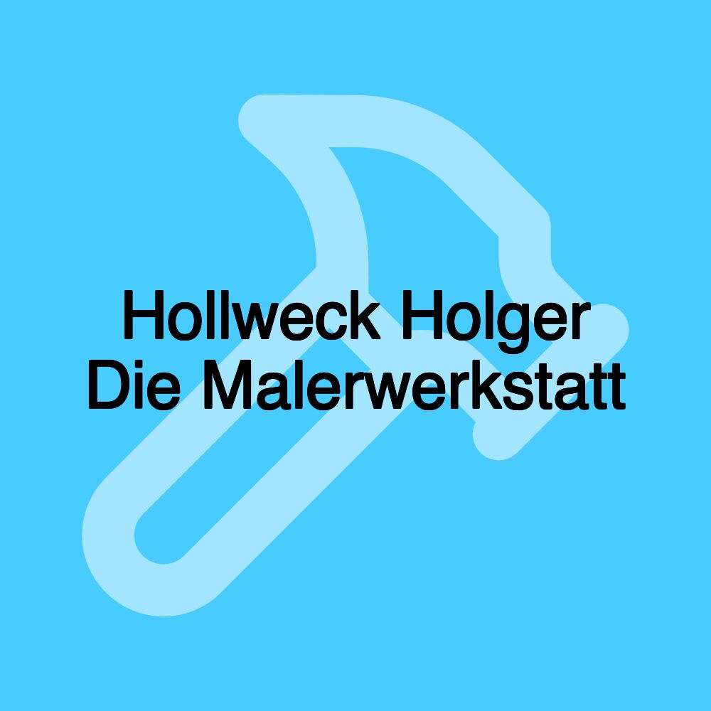 Hollweck Holger Die Malerwerkstatt