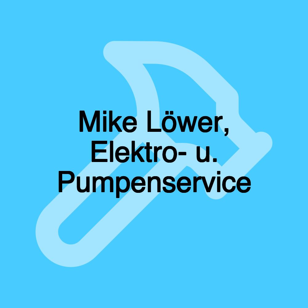 Mike Löwer, Elektro- u. Pumpenservice