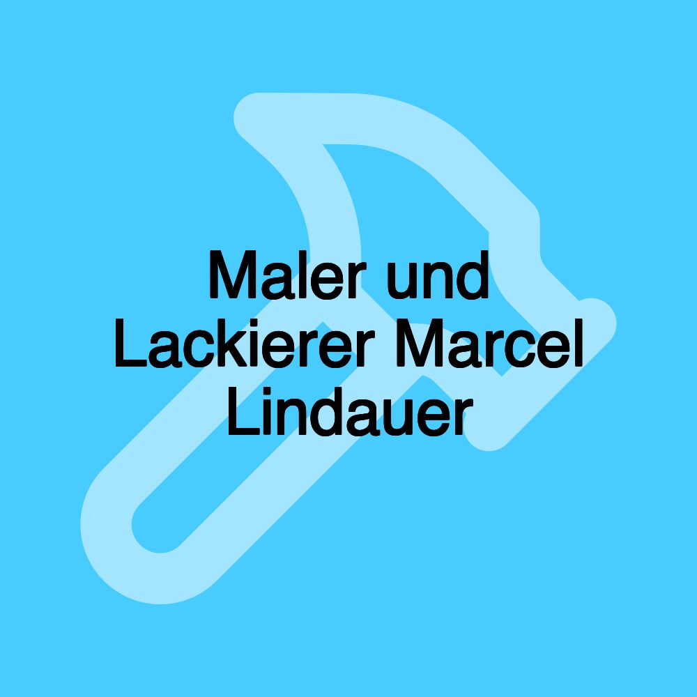 Maler und Lackierer Marcel Lindauer