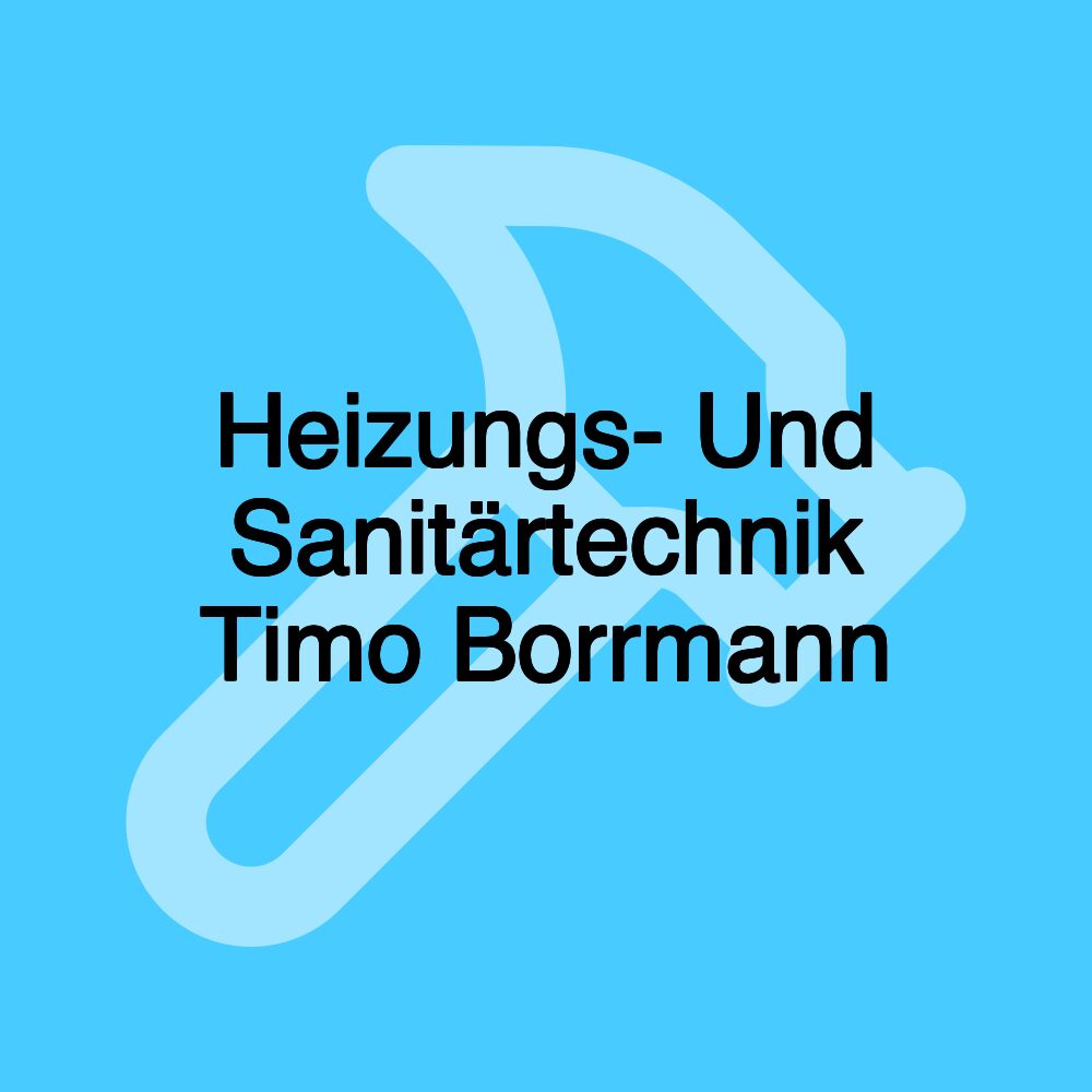 Heizungs- Und Sanitärtechnik Timo Borrmann