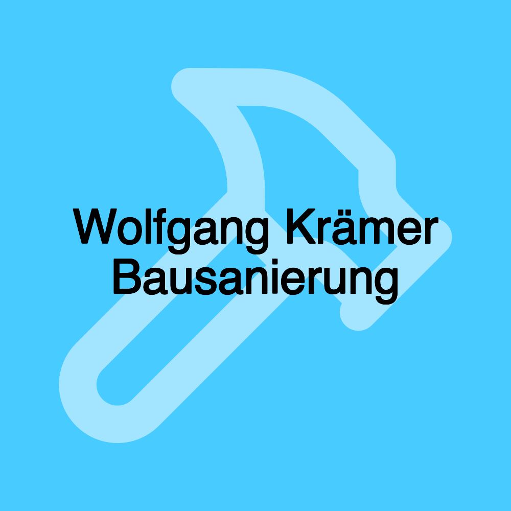 Wolfgang Krämer Bausanierung