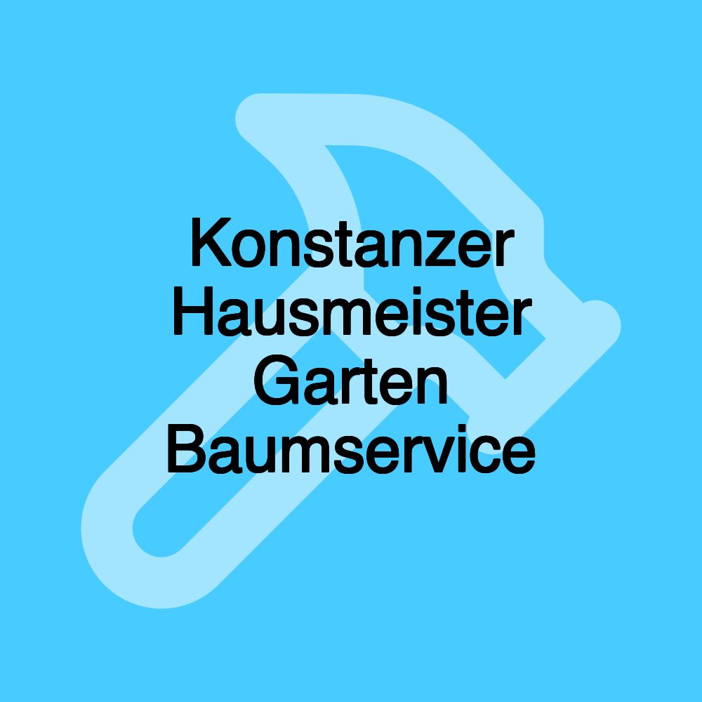 Konstanzer Hausmeister Garten Baumservice