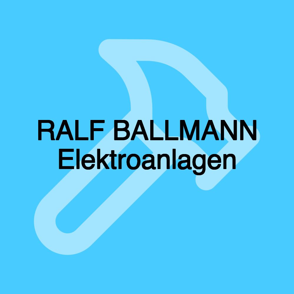 RALF BALLMANN Elektroanlagen