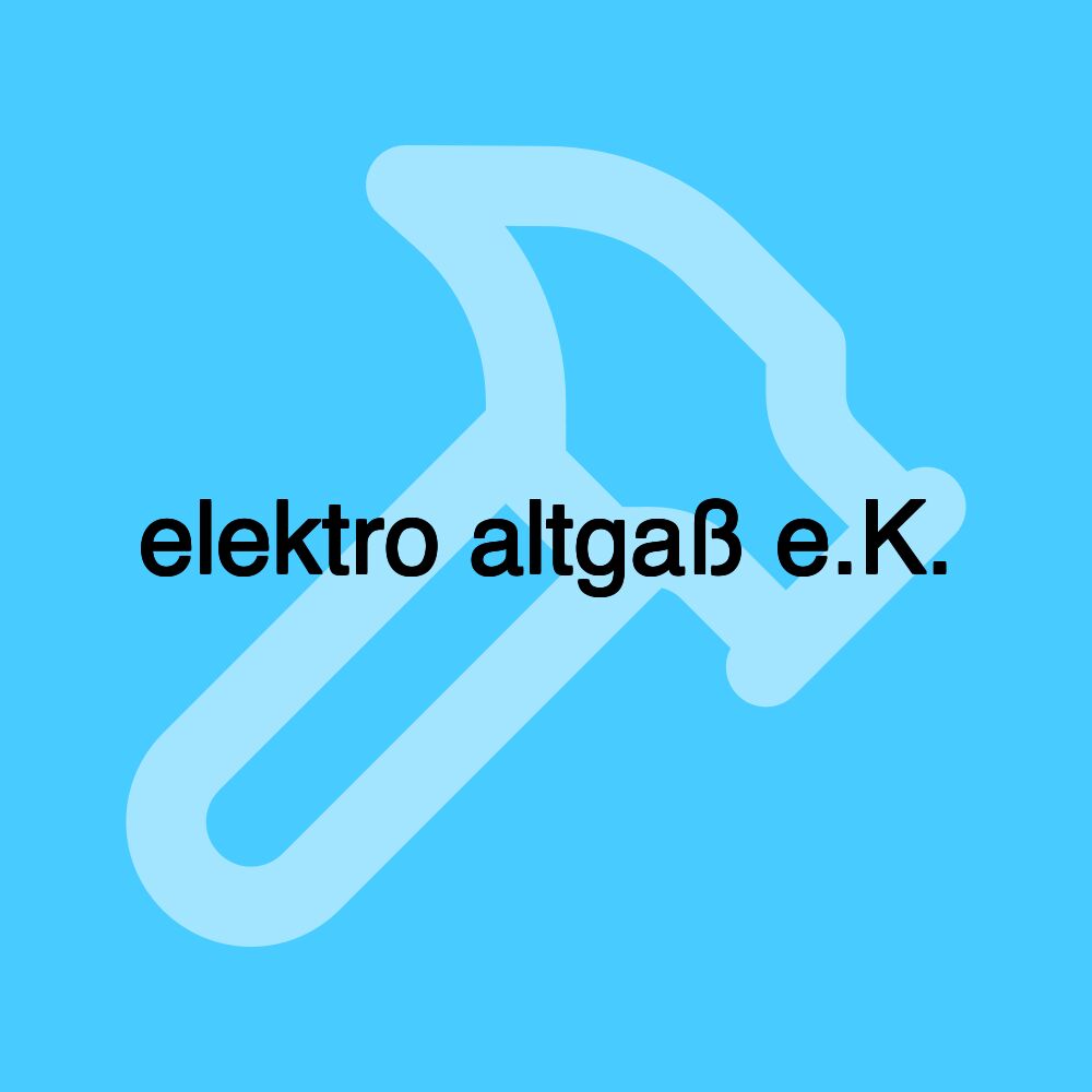 elektro altgaß e.K.