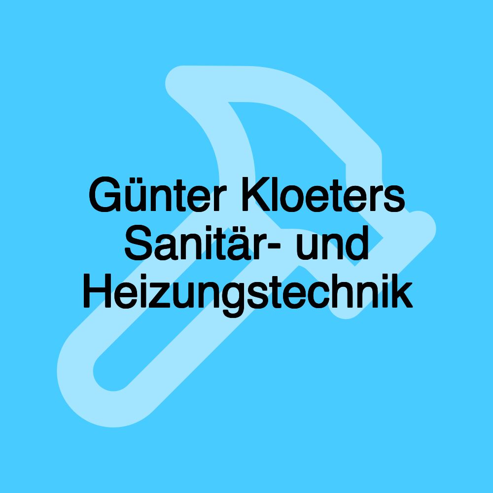 Günter Kloeters Sanitär- und Heizungstechnik