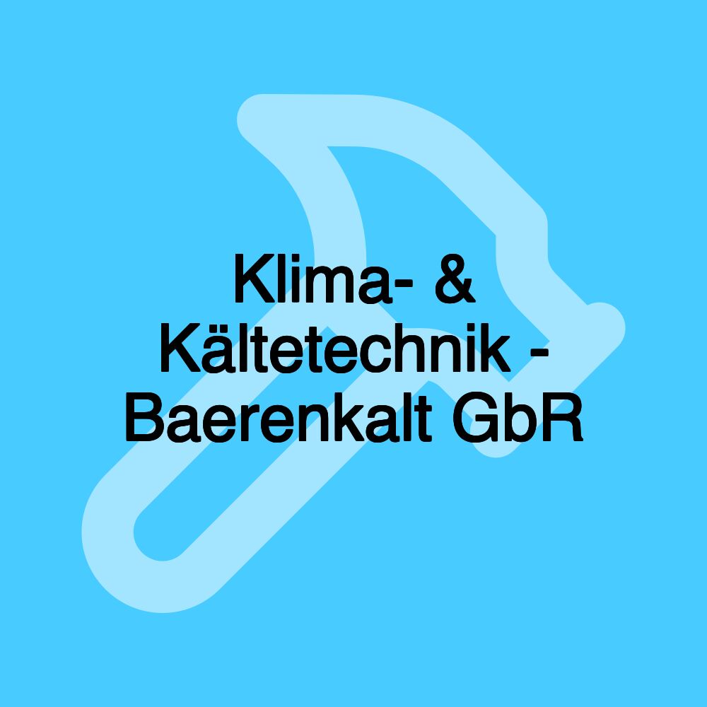 Klima- & Kältetechnik - Baerenkalt GbR