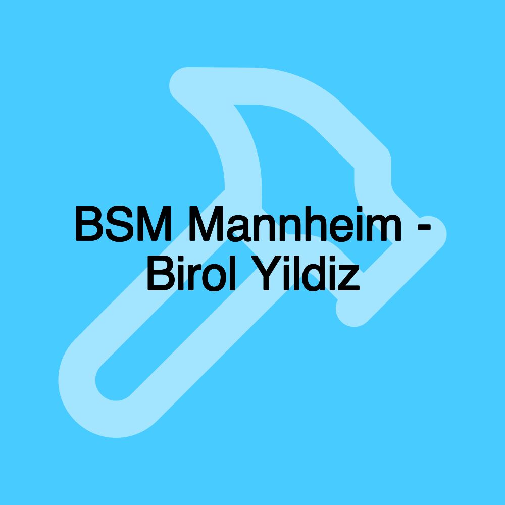 BSM Mannheim - Birol Yildiz