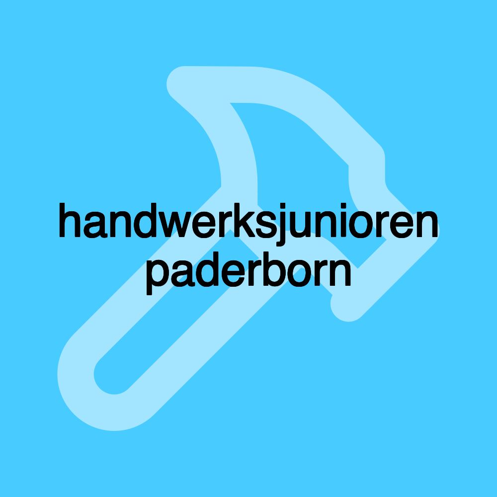 handwerksjunioren paderborn