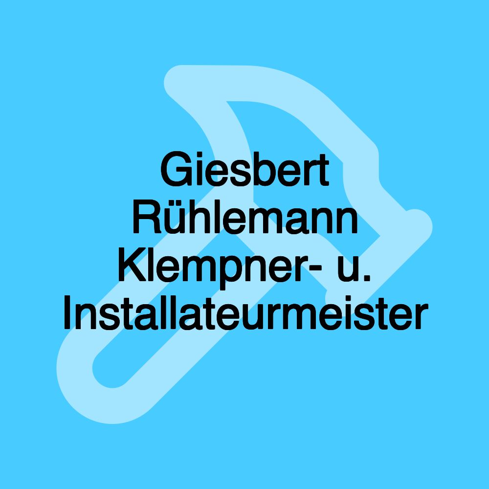 Giesbert Rühlemann Klempner- u. Installateurmeister