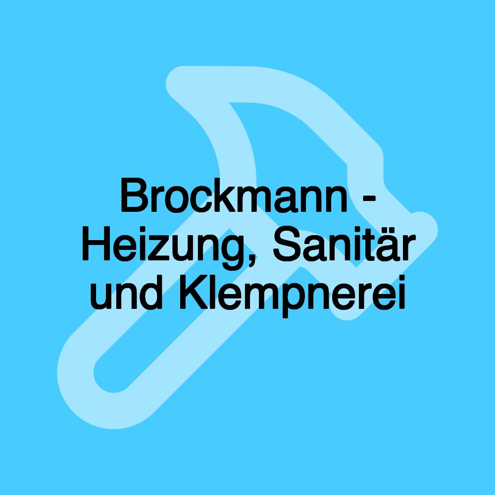 Brockmann - Heizung, Sanitär und Klempnerei