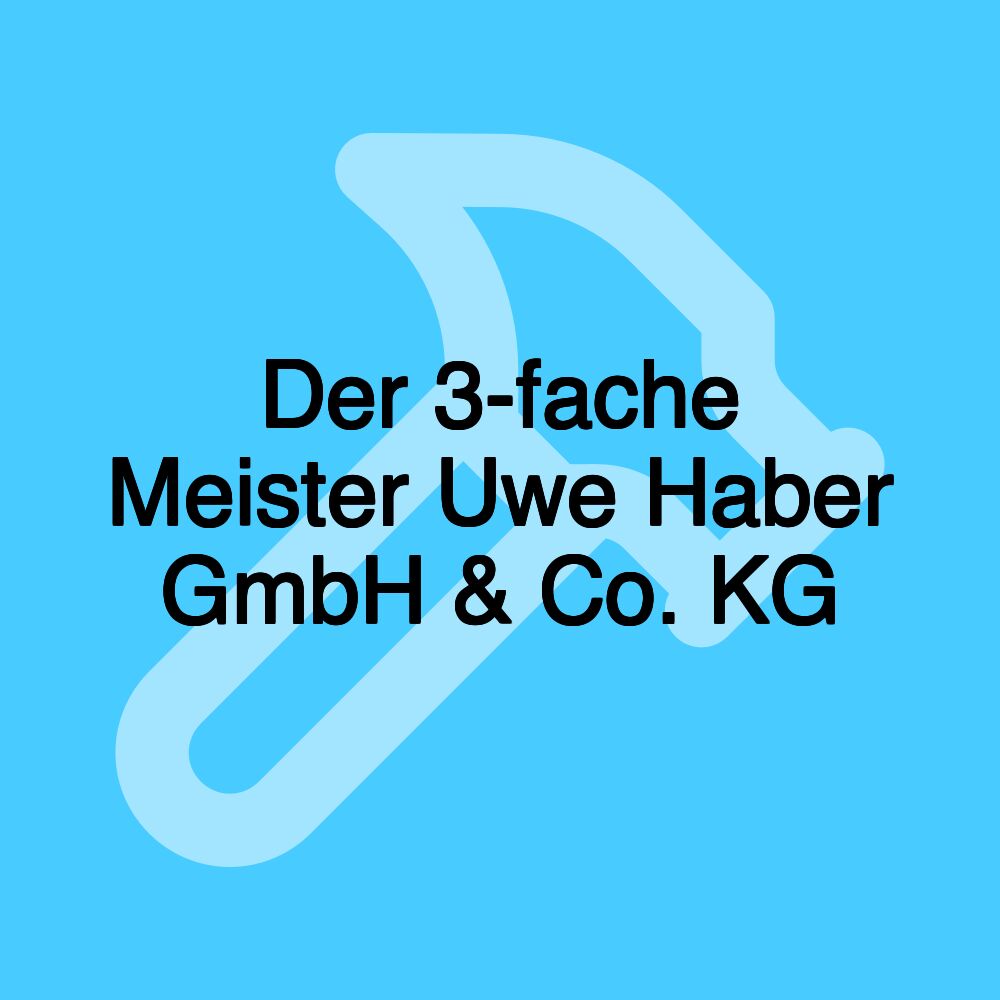 Der 3-fache Meister Uwe Haber GmbH & Co. KG