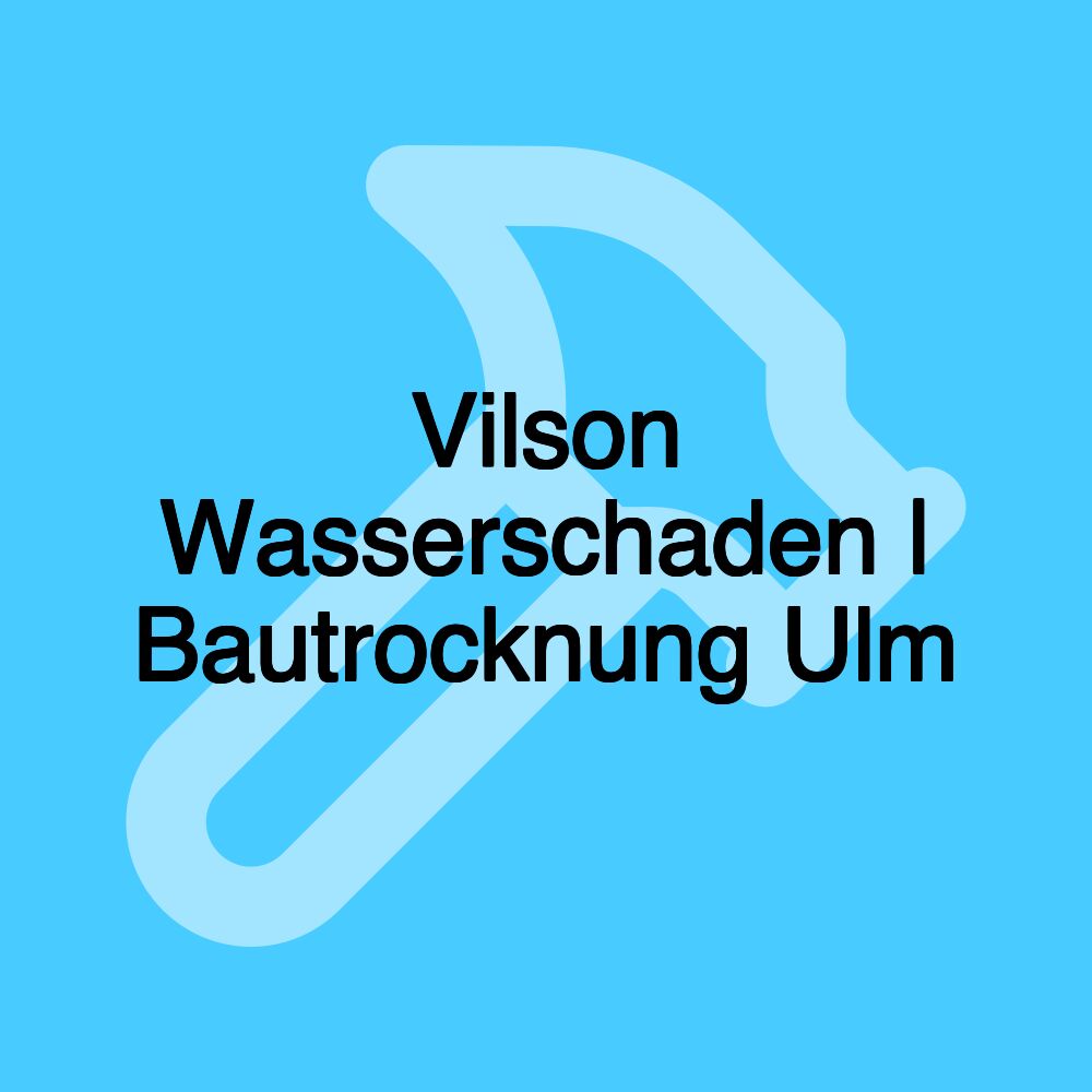 Vilson Wasserschaden | Bautrocknung Ulm