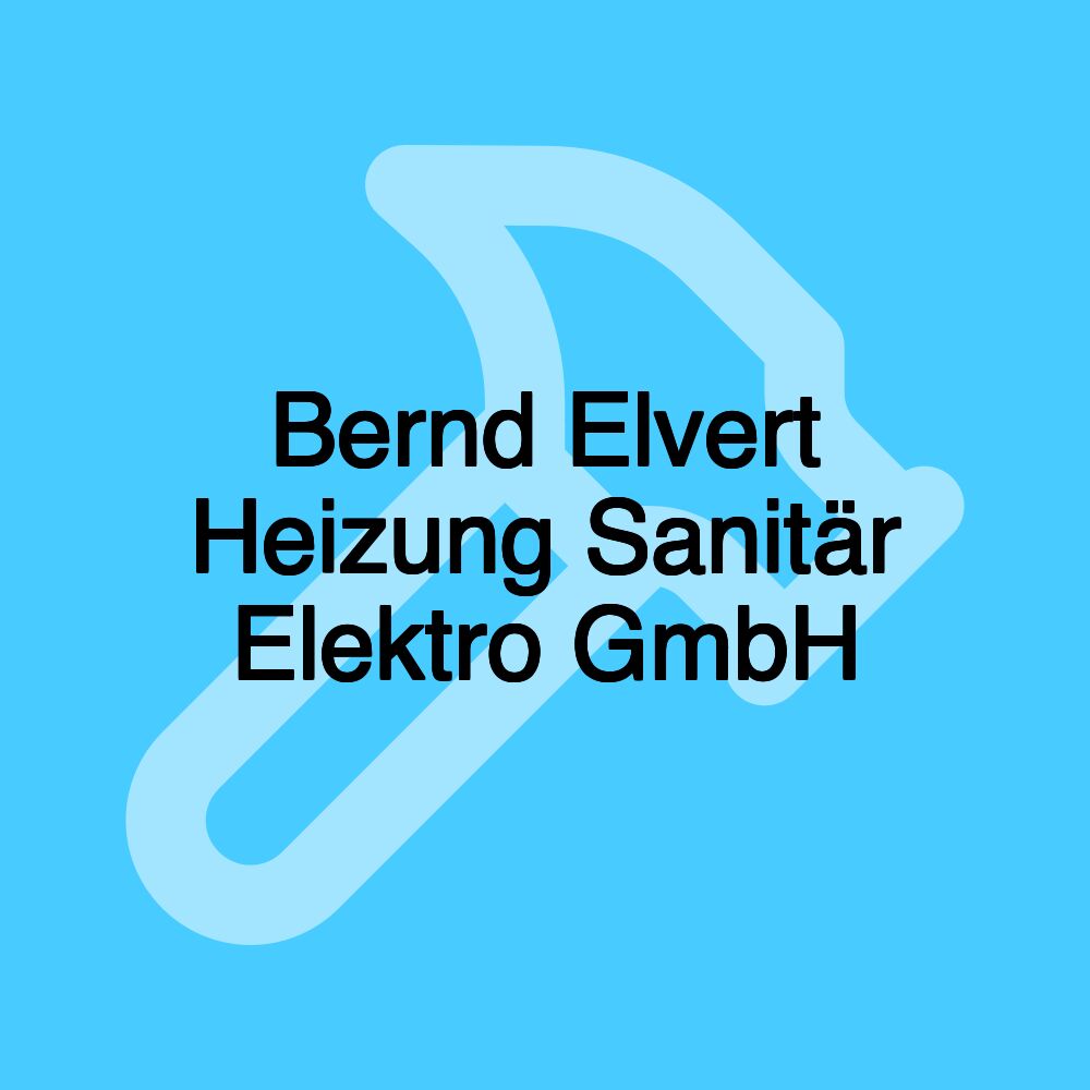 Bernd Elvert Heizung Sanitär Elektro GmbH