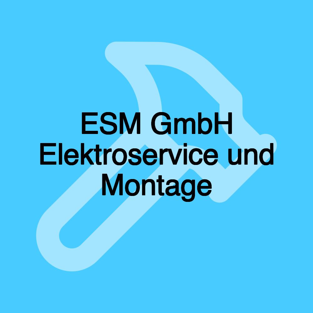 ESM GmbH Elektroservice und Montage