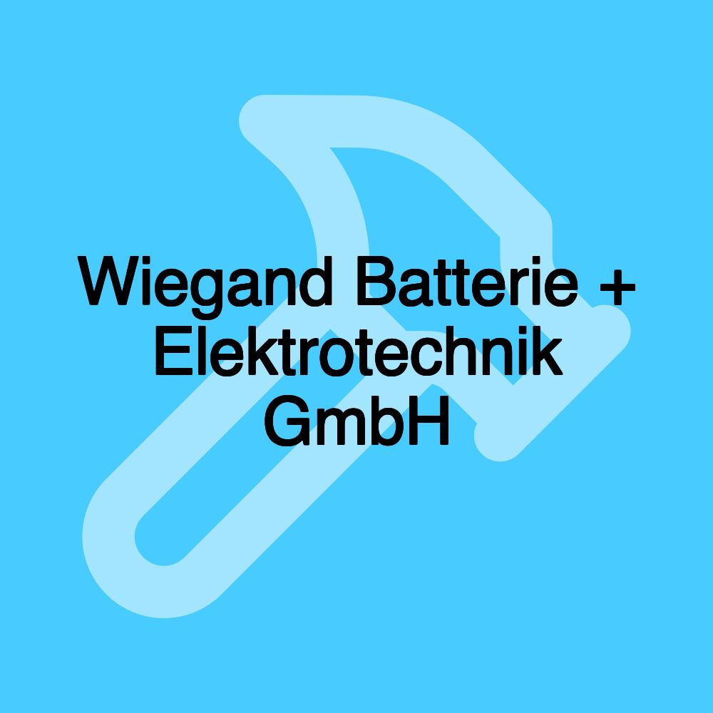 Wiegand Batterie + Elektrotechnik GmbH