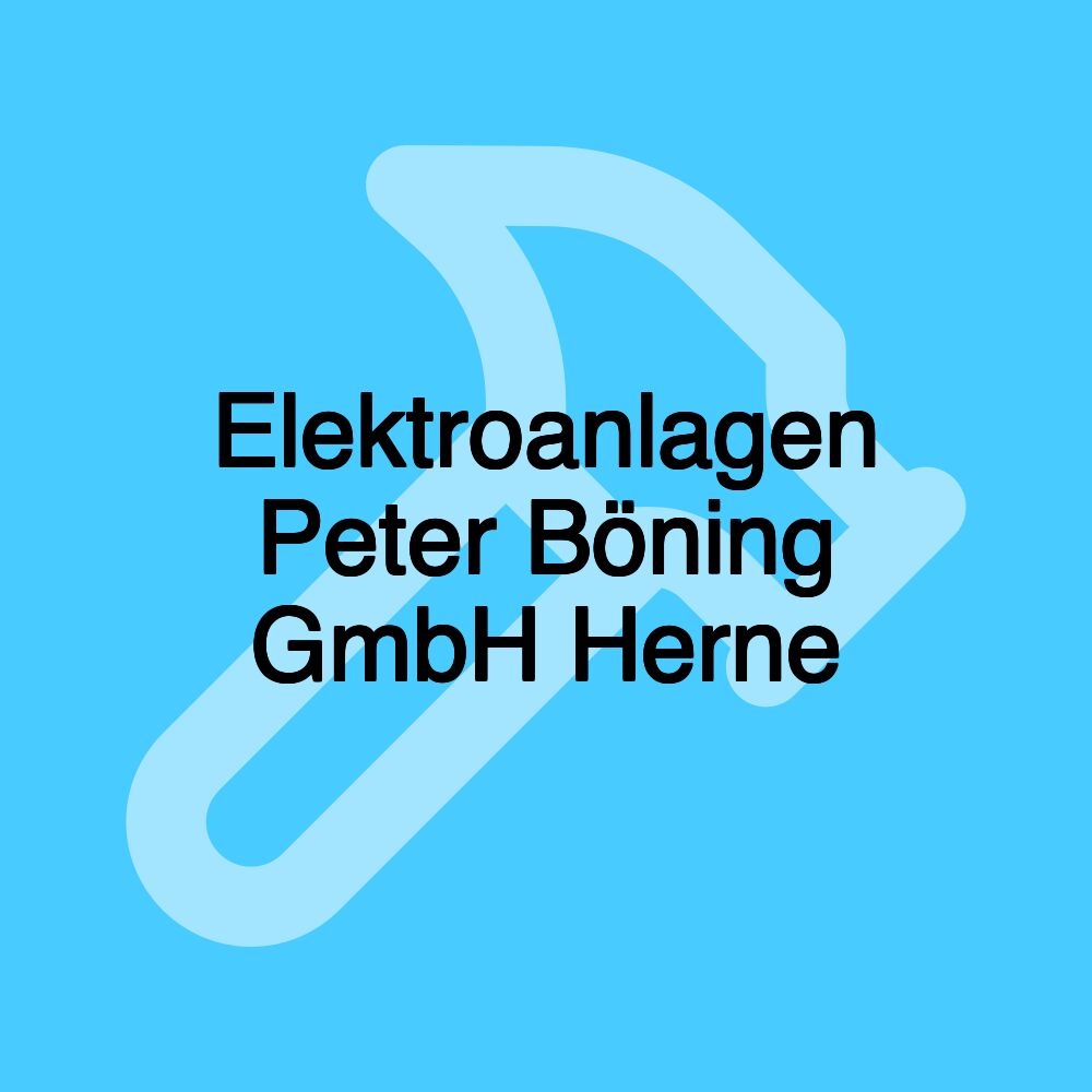 Elektroanlagen Peter Böning GmbH Herne