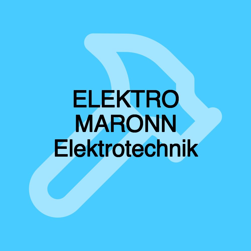 ELEKTRO MARONN Elektrotechnik