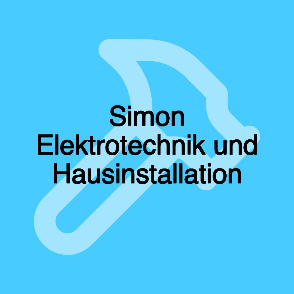 Simon Elektrotechnik und Hausinstallation