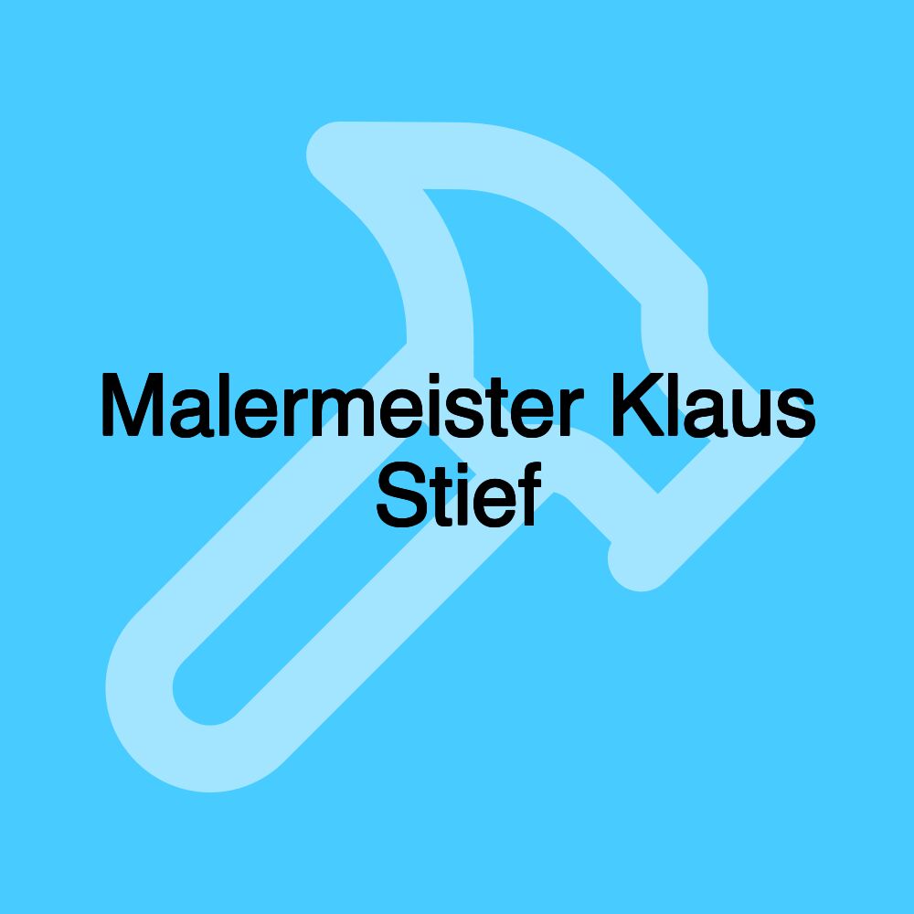 Malermeister Klaus Stief