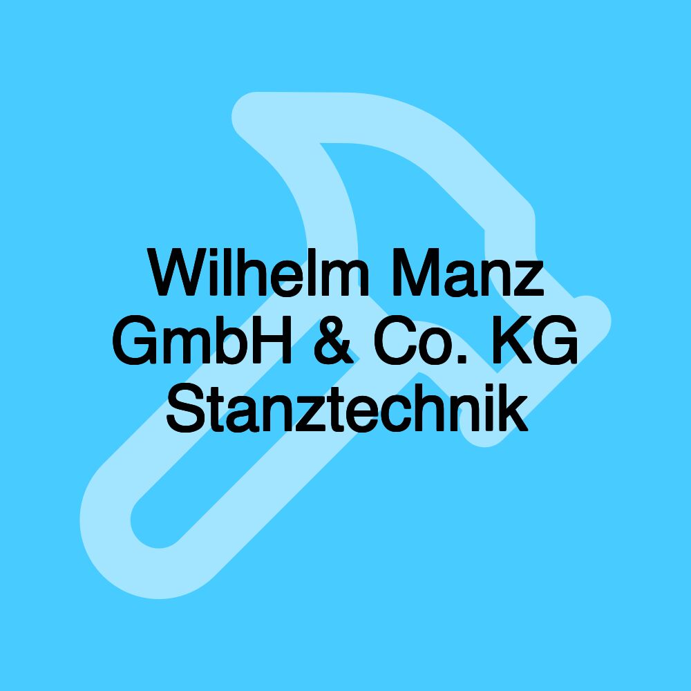 Wilhelm Manz GmbH & Co. KG Stanztechnik